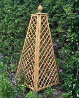 Obelisk sosnowy z kulą