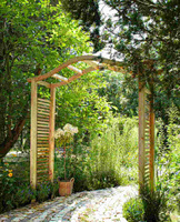 Pergola z łukiem omega Dover Contemporary h232x210x59